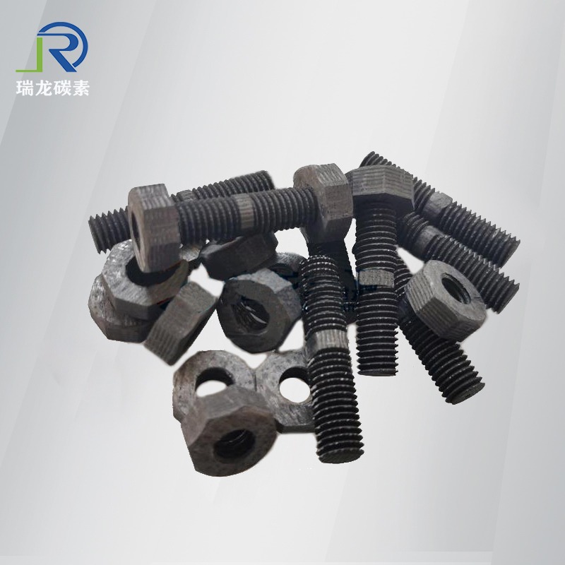 碳碳螺丝批发价格 加热器碳纤维螺栓定制 精密真空炉C/C螺母批发 碳碳螺栓加工