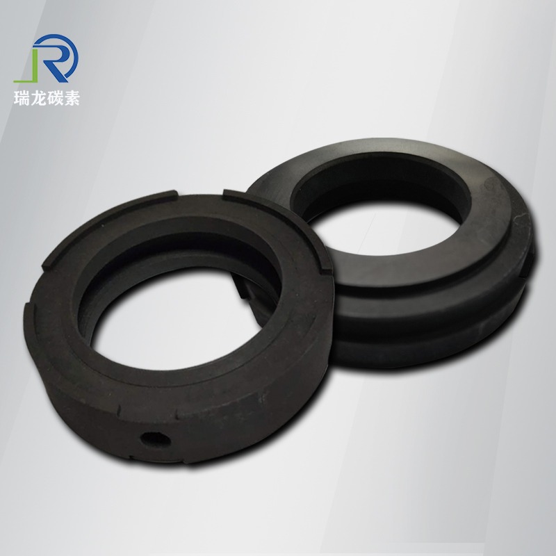 电动水泵碳石墨轴承加工 阀门浸渍石墨轴套定制 耐磨止推盘石墨密封环价格 SIC磁力泵石墨衬套