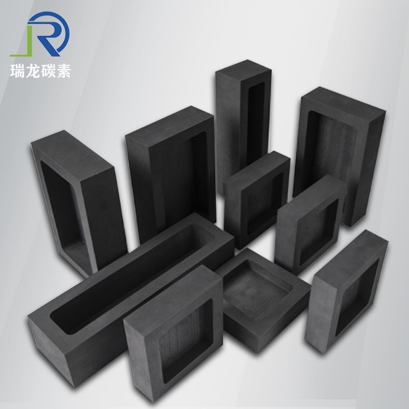 方形磷铁锂电池材料石墨料盒 高纯石墨匣钵坩埚加工 熔金熔银石墨匣钵定制 进口石墨油槽价格